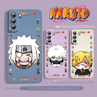 anime naruto big face for samsung galaxy s22 s21 s20 s10 5g note 20 10 ultra plus pro fe lite liquid rope phone case capa cover