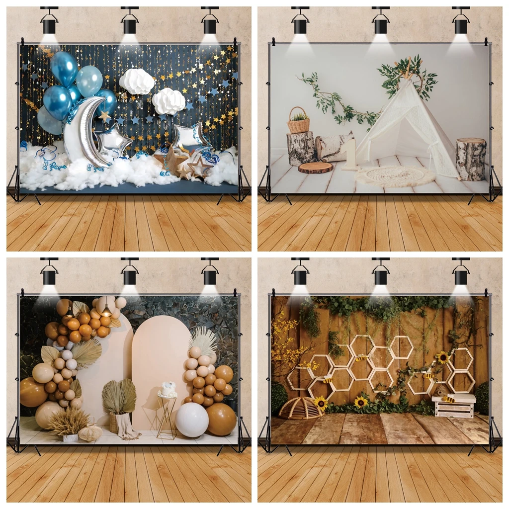 Laeacco цементные стены воздушные шары детский портрет вечеринка в честь Дня