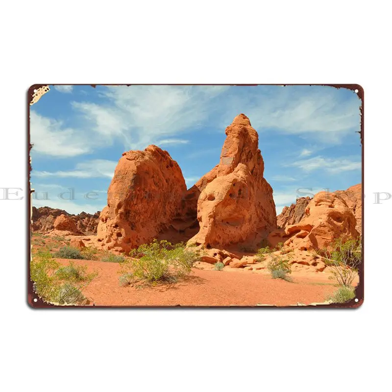 

Металлический плакат с долиной огня Невады, дизайн ржавого клуба, дизайн, классический жестяной плакат