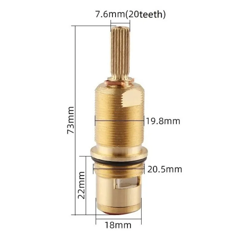 Латунный смеситель на 1/4 оборотов с картриджем G1/2 дюйма настенный кран для ванны