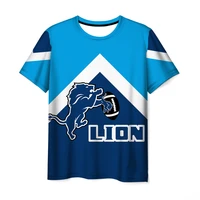 mens t shirt lion 3d printed t shirt in summer new casual and comfortable round neck ladies t shirt loose fashion short sleeve