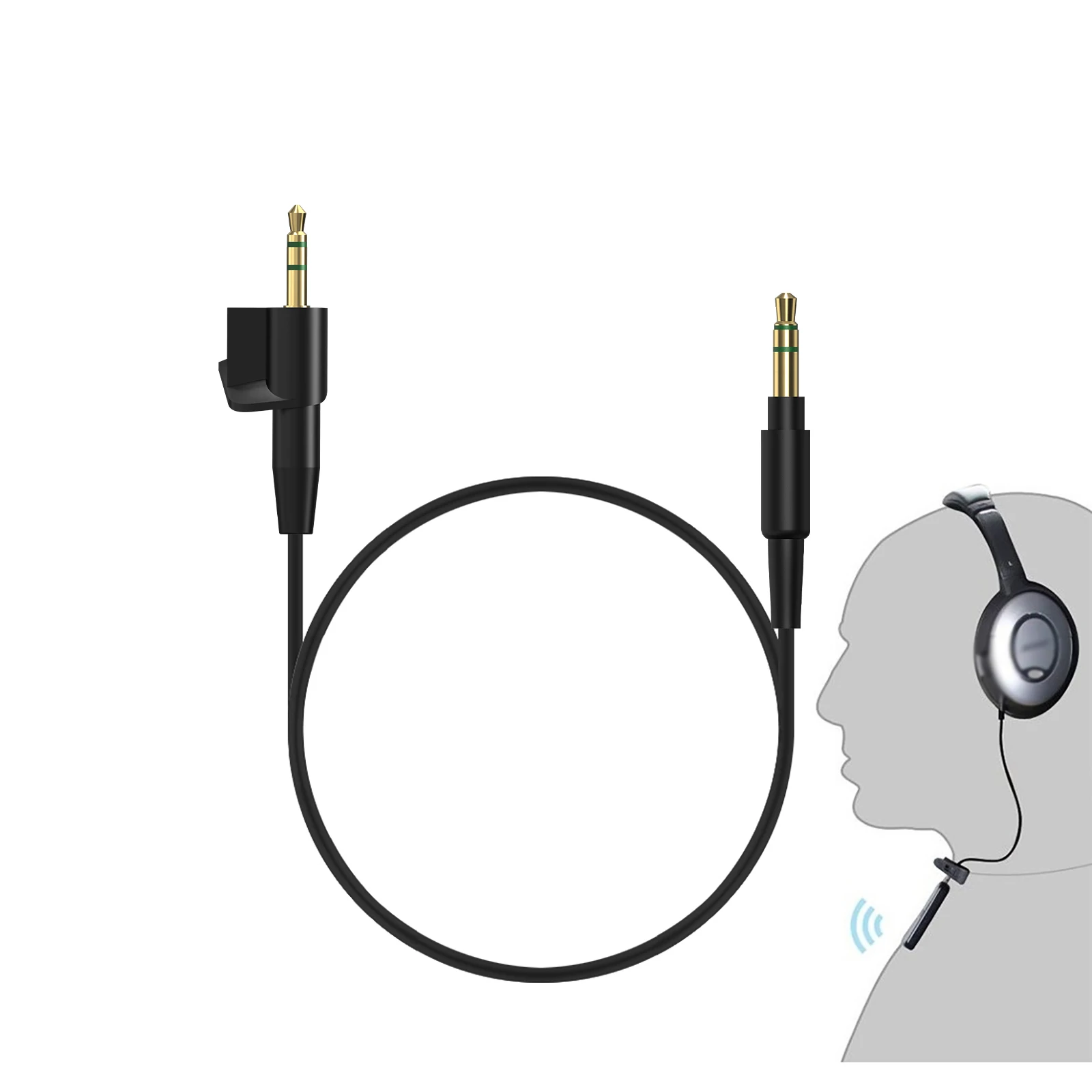 

Geekria Short Audio Cable Compatible with Bose Around-Ear AE2,AE2i Headphones Cable,2.5mm to 3.5mm Bluetooth Receiver Connection