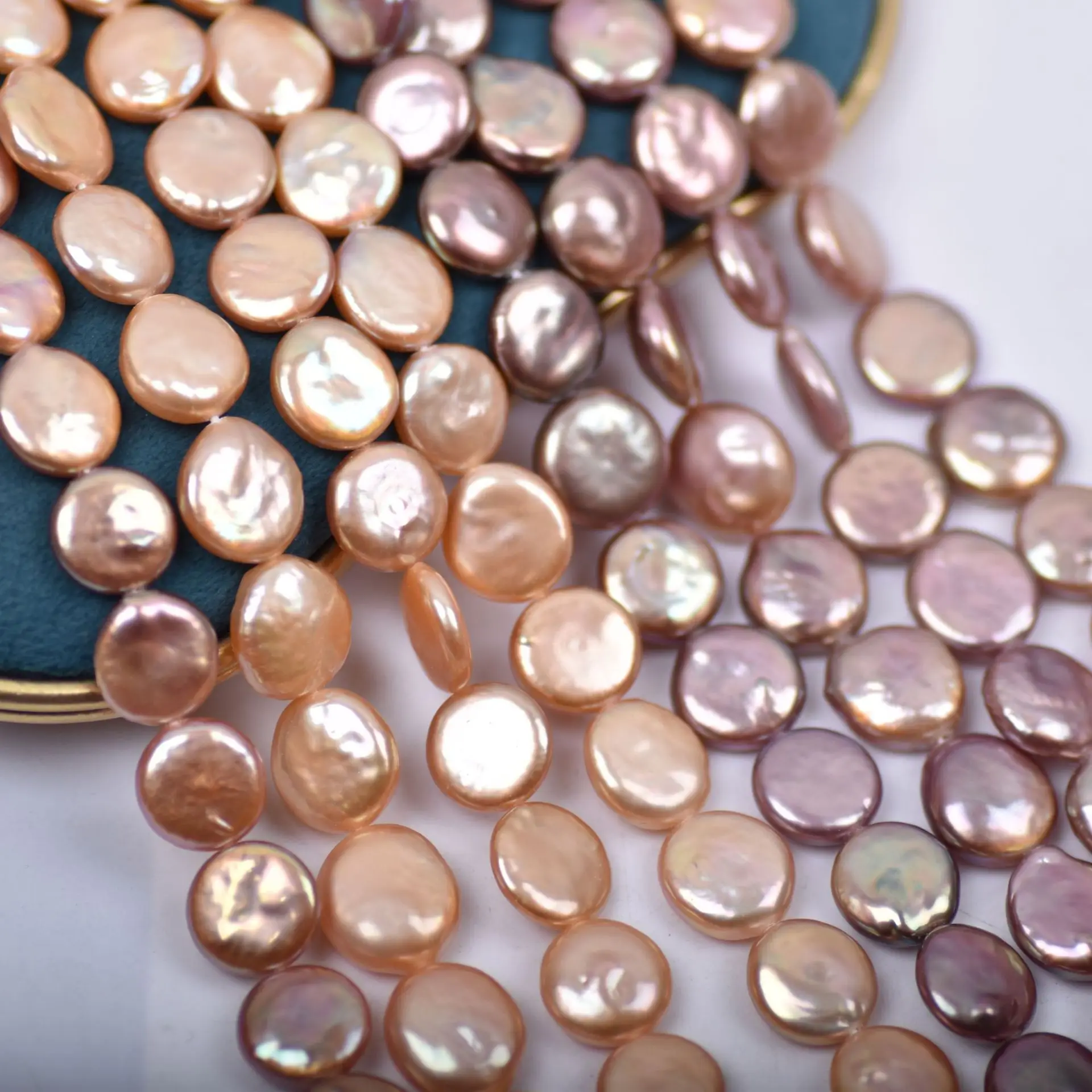 

Ожерелье из натурального пресноводного жемчуга с прямым отверстием, 13-14 мм