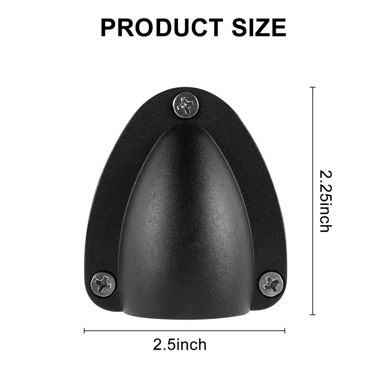

4 Pcs Nylon 2.5Inch Marine Wire Cable Vent Cover, Clamshell Vent for Boat,Smooth Edge Thickness 1/8Inch,Wire Vent Cover