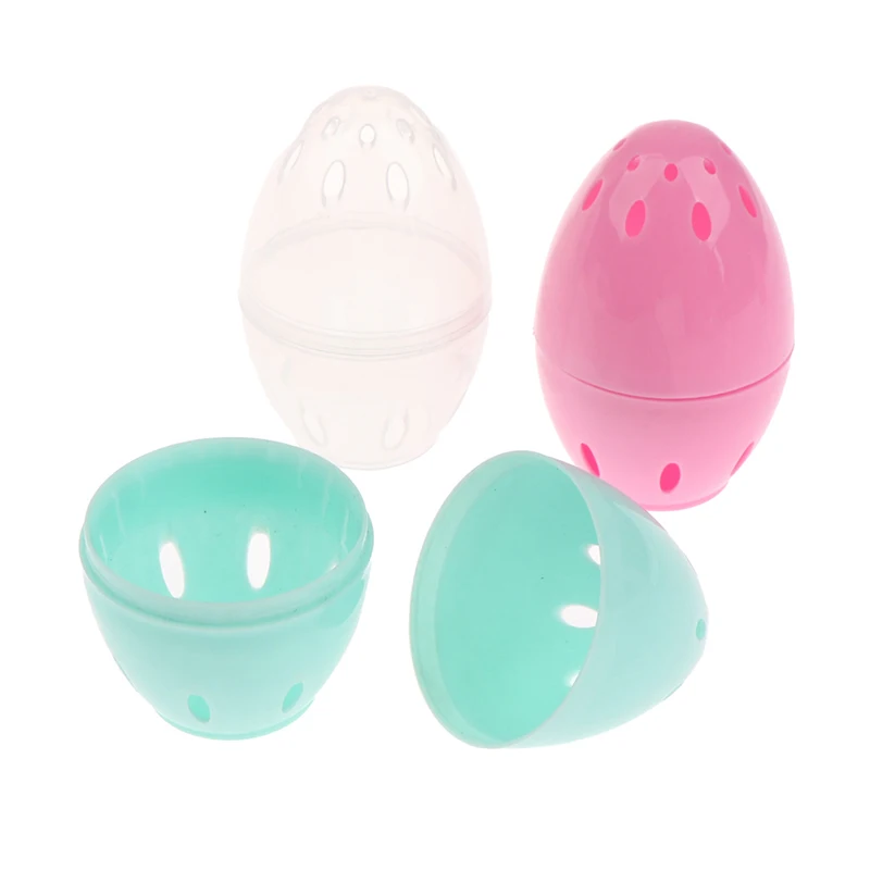 

2pcs Transparent Puff Holder Stand Beauty Makeup Powder Puff Storage Box Egg Sponge Drying Storage Box Egg Shaped Puff Case