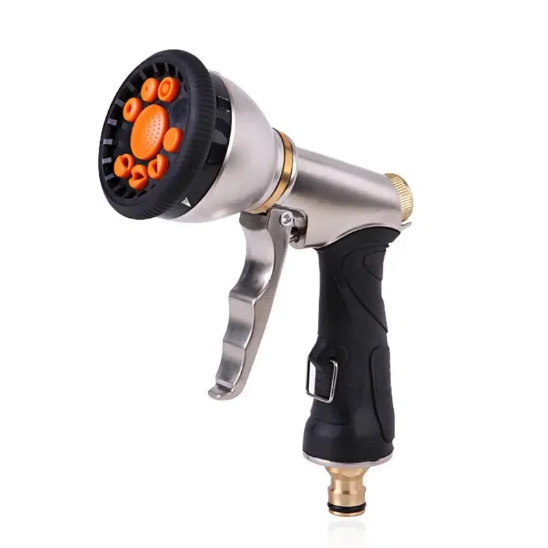 

1pc 9-function Zinc Alloy Water Gun For Car Washing And Watering Free Shipping