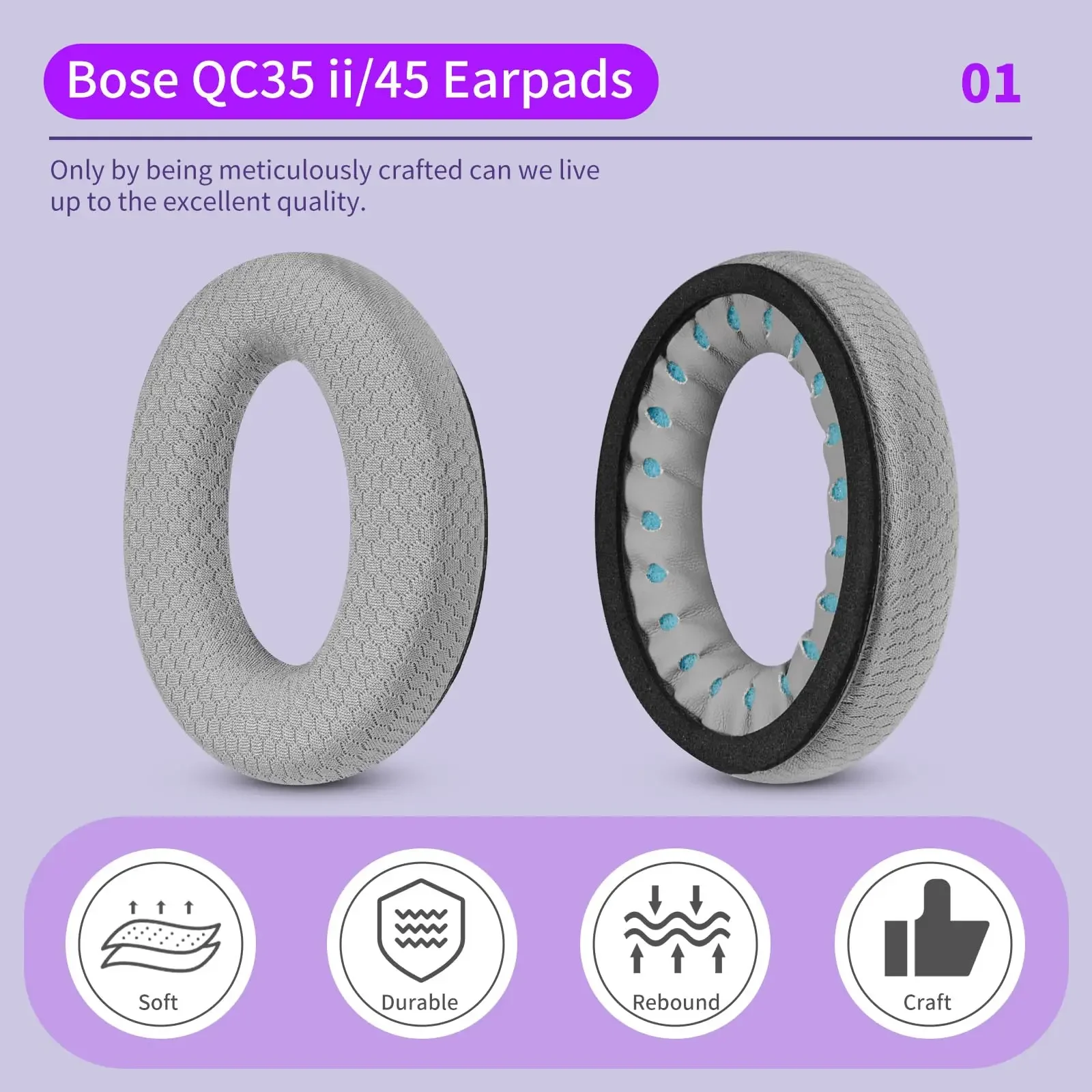 Для наушников Bose QuietComfort 3535 ii25Qc2Qc15Ae2Ae2iAe2wSoundTrue, губчатые рукава, чехол для наушников (art.: 3920d388eed44) - 3920d388eed44