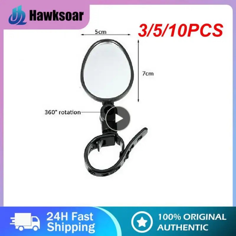 

3/5/10PCS Adjustable Bicycle Motorcycle Electric Car Convex Rear View Mirror Cycling Rear View Mirrors Cycling Safety Tool