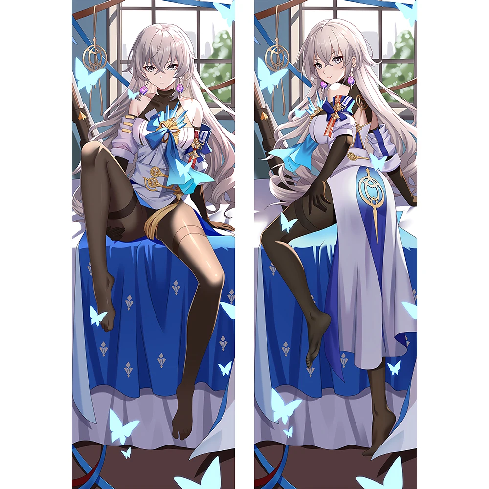 Игра Honkai Star Rail наволочка для тела девочки Сексуальная синяя аниме Декор кровати