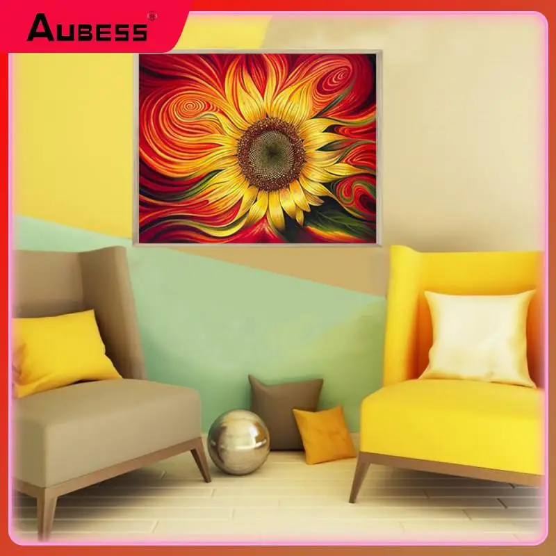 

Набор для рисования по номерам на холсте Цветы, пейзаж, подсолнухи