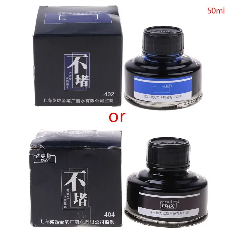 

Glass Bottled Smooth Writing Fountain Pen Non-carbon Ink Refill Stationery School Office Supplies Drop Shipping