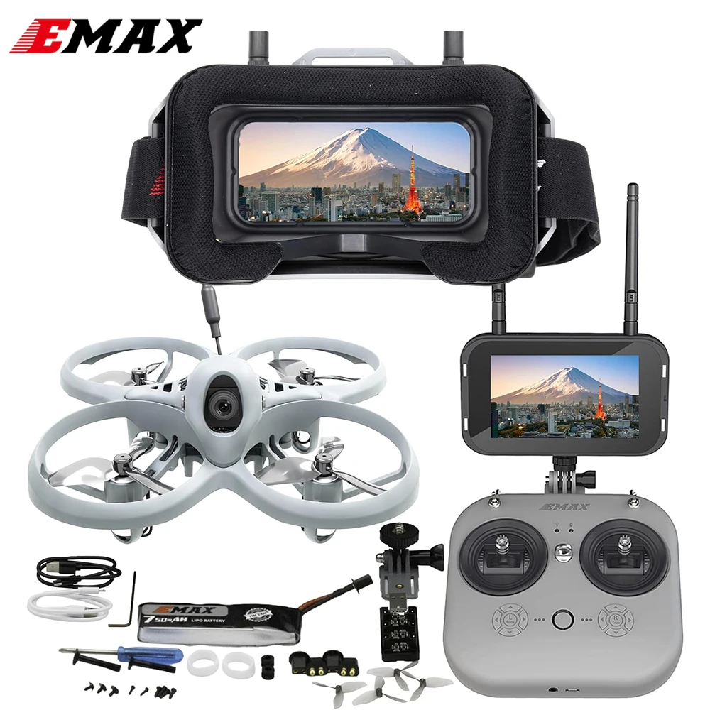 Фото Emax Official Tinyhawk Lite BNF RTF FPV Racing Drone 75 мм 0806 Motor Nano 3 Camera 0/25 МВт/100 МВт/400 МВт RC Quadcopter 2,4G ELRS №1