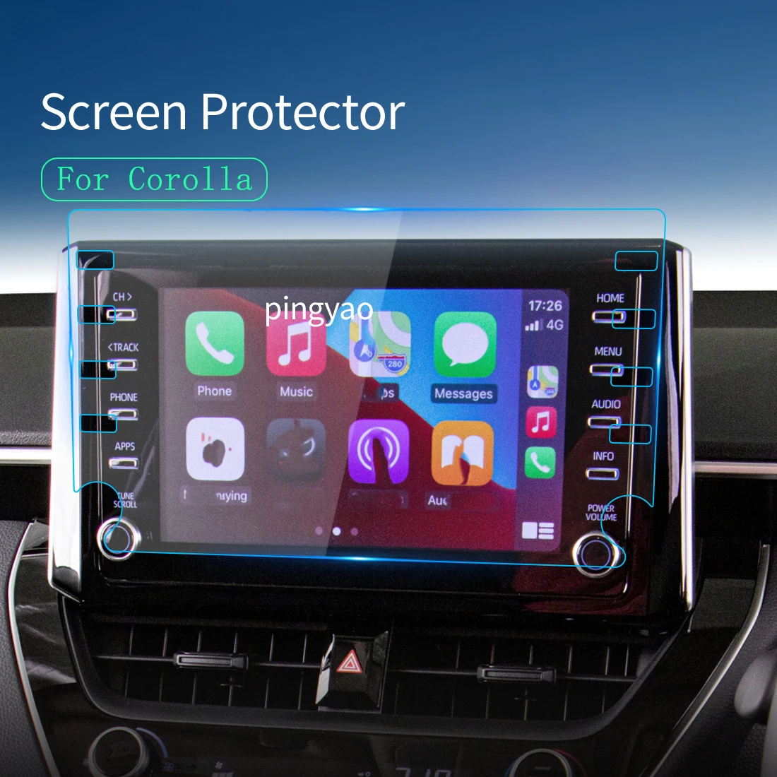 

Автомобильные наклейки, Защитная пленка для экрана навигатора, дисплей, аксессуары для автомобиля для TOYOTA Corolla 8 2022