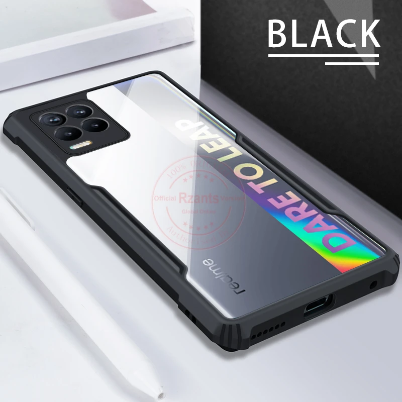 Rzants For OPPO Realme 8 8s 8i Pro 9i 4G 5G Phone Case Hard [Beetle] Hybrid Shockproof Slim Crystal Clear Cover Casing | Мобильные