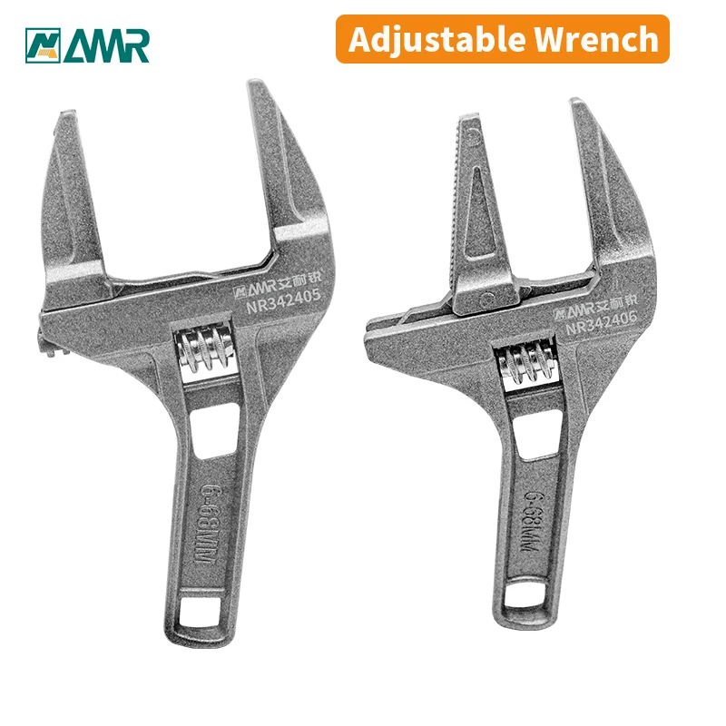 

Multi-function Short Handle Universal Wrench Large Opening Bathroom Pipe Wrench Adjustable Aluminum Alloy Repair Tool sets AMR