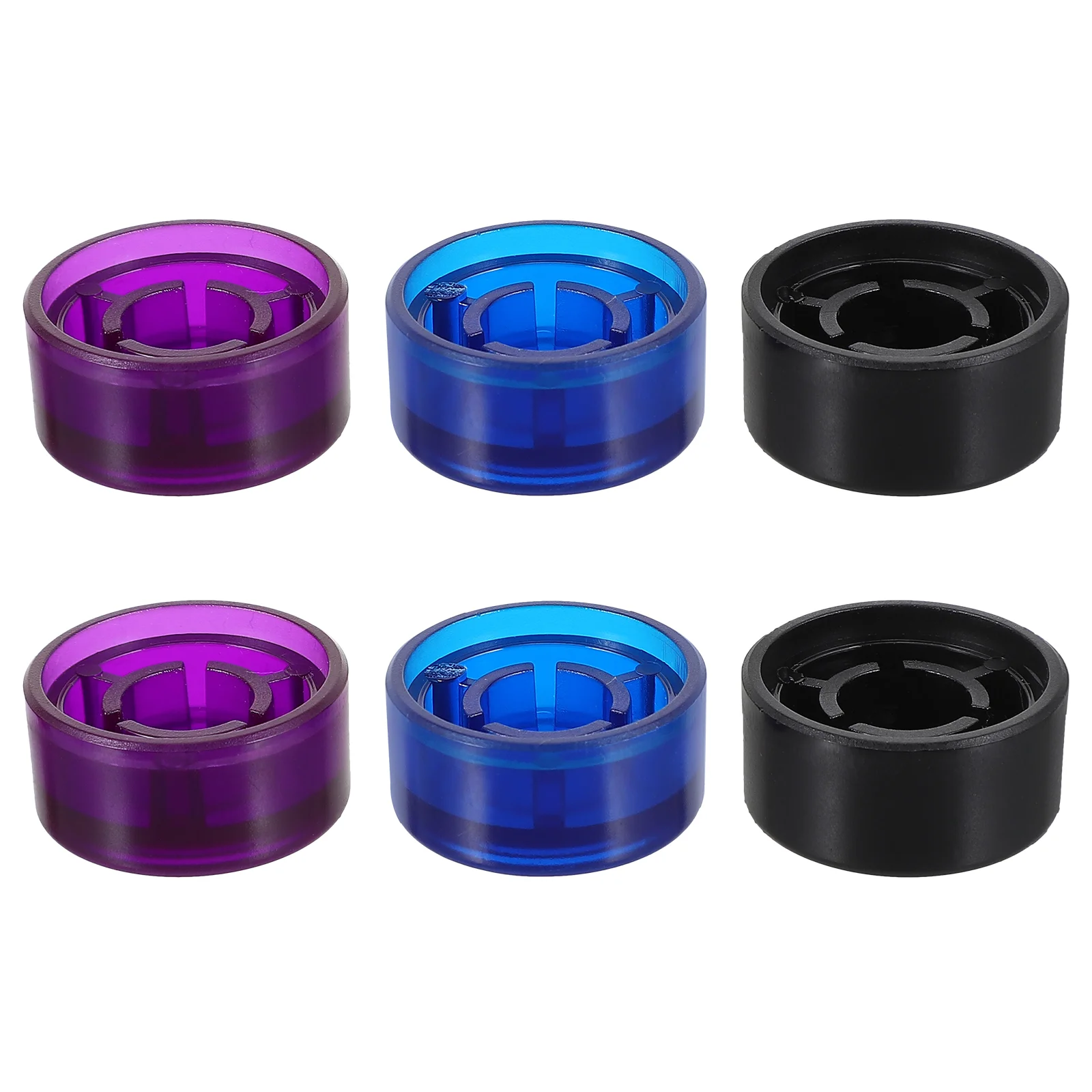 

6Pcs Black Guitar Pedal Caps Plastic Caps for Guitar Pedal Guitar Effect Caps Guitar Effect Pedal Protection