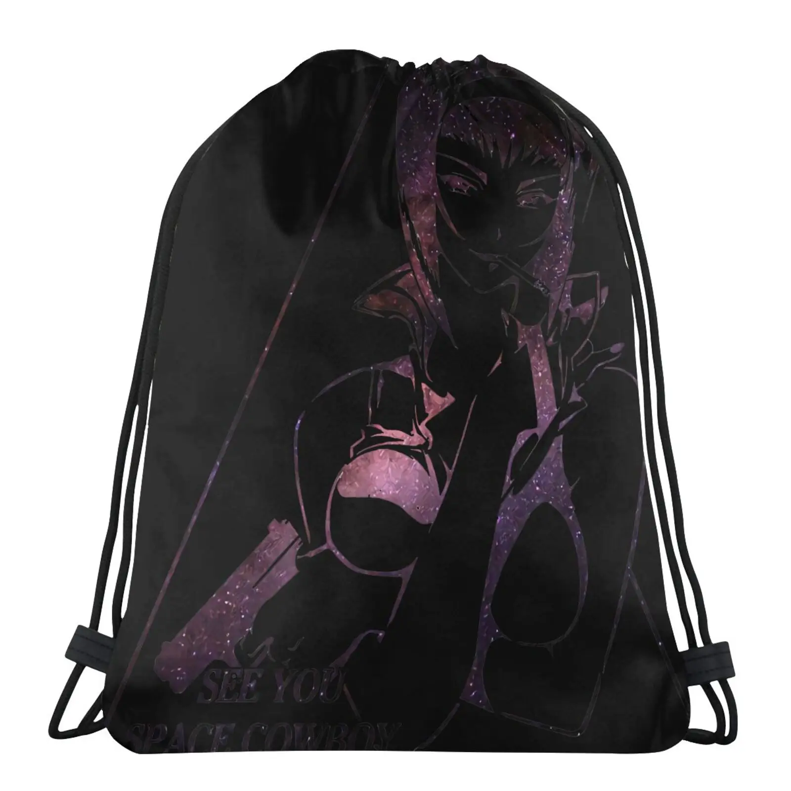 

Cowboy Bebop Watch 100 You Space Bag Backpack With Cord Bag Woman String Bags Hip Sack Bag For Shoes Bag Woman Custom Bag Name