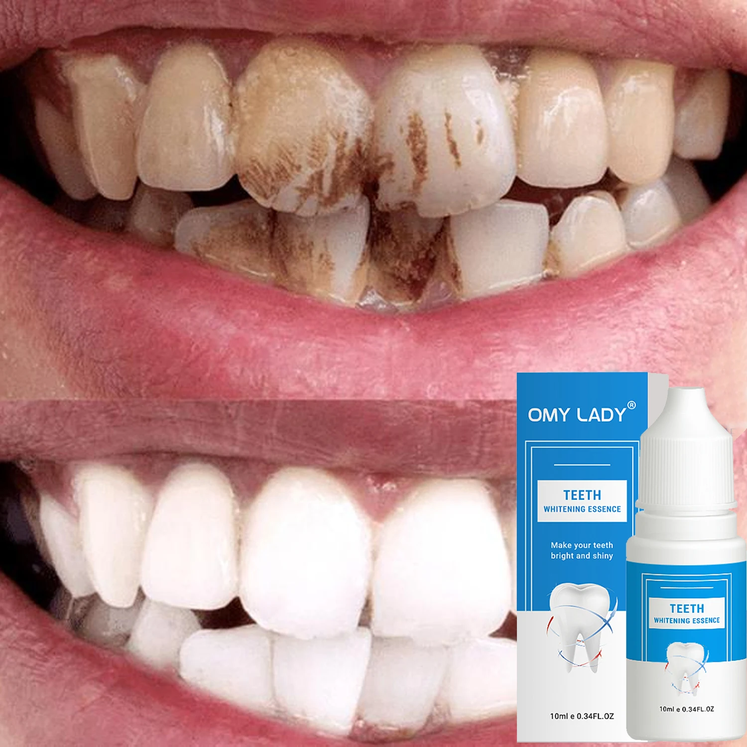 Teeth Whitening Essence Serum Remove Plaque Stains Tooth Bleaching Cleaning Serum  Fresh Breath Oral Hygiene Cleaning Tools