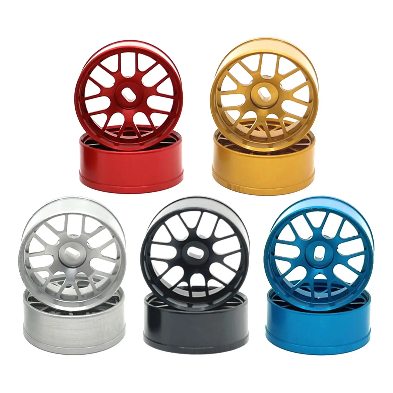 

4x 1:28 Aluminium Alloy RC Wheel Hub Rims Wheel Drive Hub Adapters for Wltoys 284131 K969 K979 K989 K999 P929 P939 Mini-Z