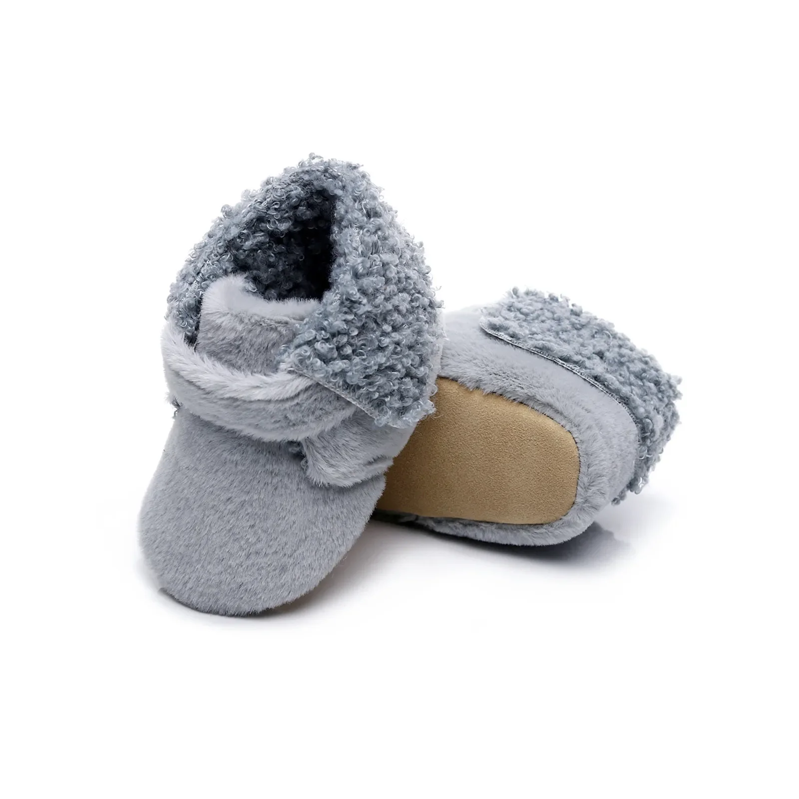 

Мягкие Плюшевые ботинки для младенцев, мальчиков и девочек, теплые хлопковые ботинки для первых шагов, обувь для новорожденных, домашняя обувь из органического хлопка для детей от 0 до 12 месяцев