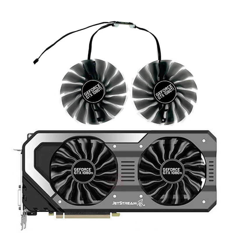 

Palit GTX 1080 Ti GPU Cooling Fan 95MM GAA8S2U FD10015H12S Cooler for Palit GTX 1080 Ti 1070 as replacement