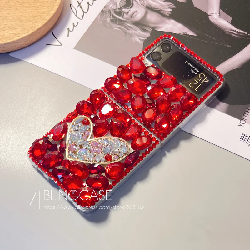 

Модный чехол со стразами для телефона Samsung Galaxy Z Flip / Z Flip 3 4