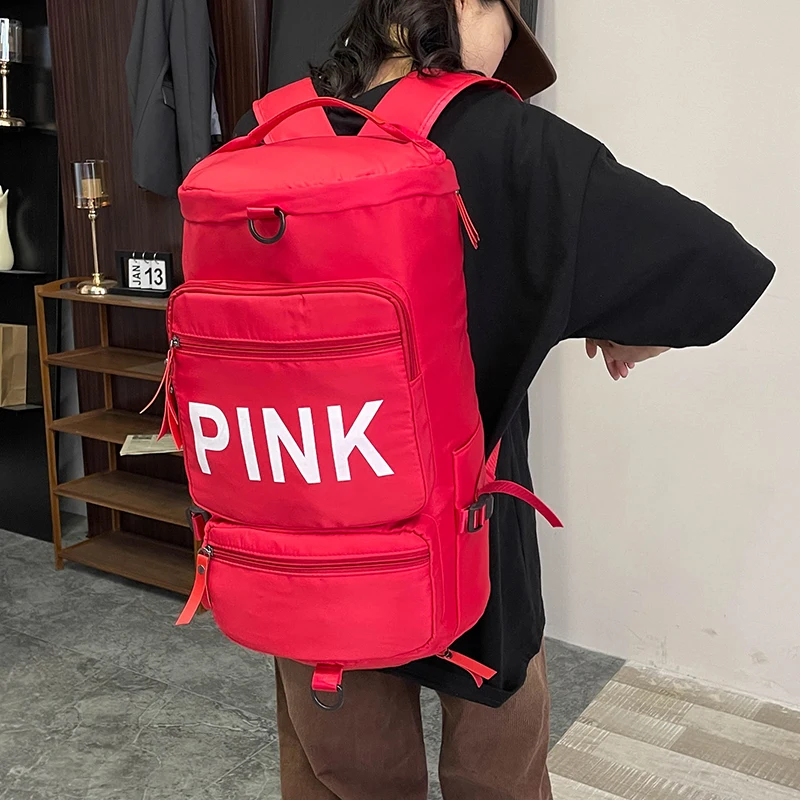 Large Capacity Single Shoulder Cross-Slung Travel Bag Independent Shoe Warehouse Gym Bag Dry And Wet Separation Plum Box M607