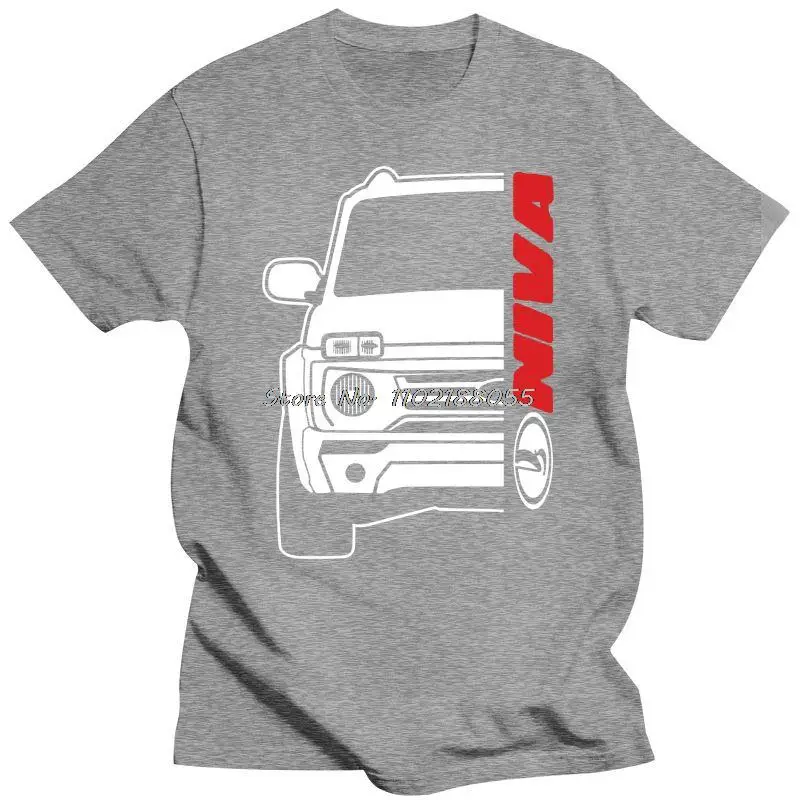 Новая Лада Нива Bronto Car Auto черная футболка 100% дюйма тройники с круглым вырезом