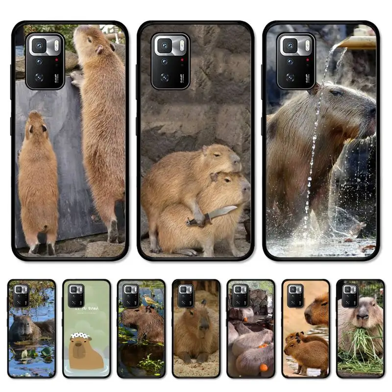

Animal Funny Capybara Phone Case for Redmi 5 6 7 8 9 A 5plus K20 4X S2 GO 6 K30 pro