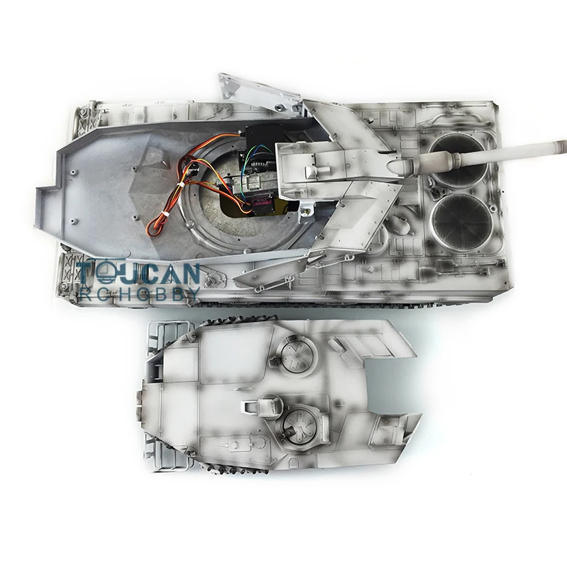 1/16 CS полностью металлический немецкий Leopard2A6 RC Танк с дистанционным управлением