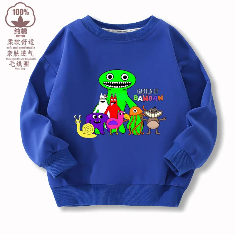 

Spring and Autumn Garten of Banban Garden Game Fashion Peripheral Thin Children's Sweatshirt Top Trend