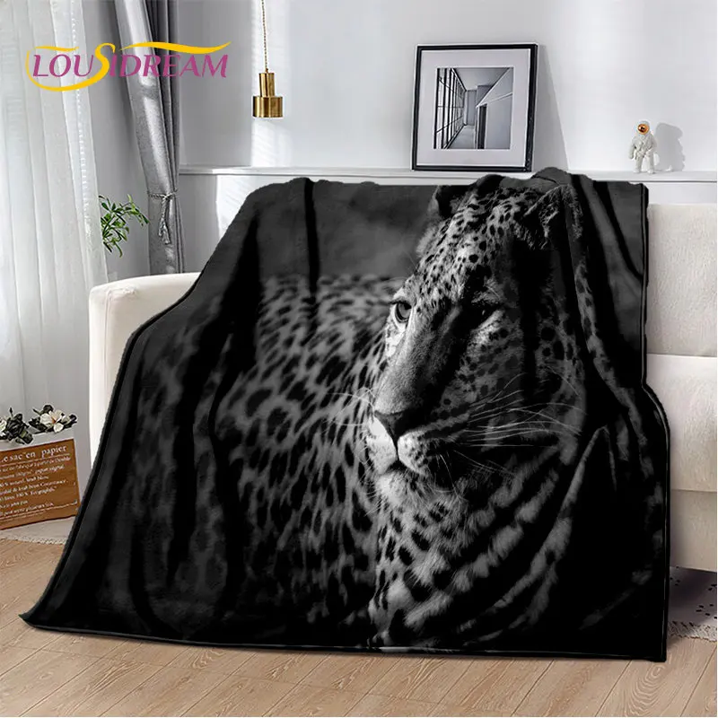 

3D Animal Leopard Cheetah Cartoon Beast Soft Plush Blanket,Flannel Blanket Throw Blanket for Living Room Bedroom Bed Sofa Picnic