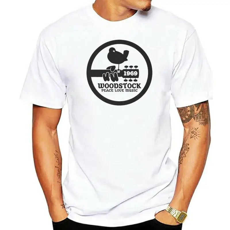 

Woodstock 50Th Anniversary 2022 Peace Love Music Custom Mens T-Shirt Outfit Tee Shirt