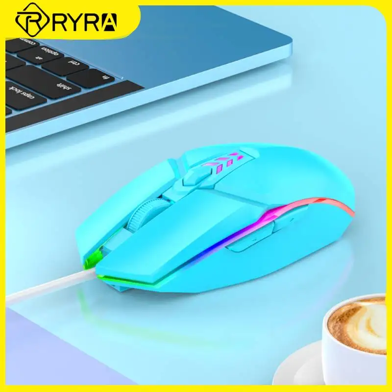 

RYRA 2.4GHz 1600DPI Gamer Mouse Wired Mouse USB Mute 6 Keys Gaming Mice USB Office Mouse PC Laptop Adjustable Optical Adapter