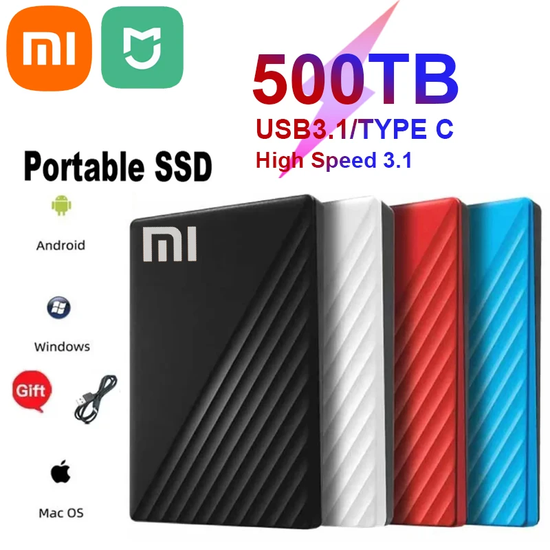 

Xiaomi Mijia 4TB External Solid State Drive High-speed 8TB 16TB 64TB Storage Device Hard Drive Portable SSD Mobile Hard Drive
