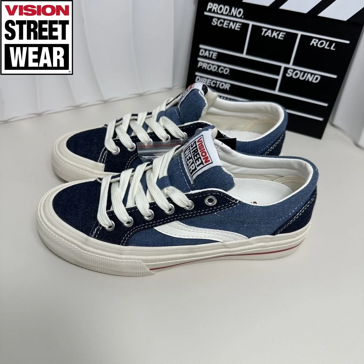 

Классические износостойкие джинсовые кроссовки VISION STREET