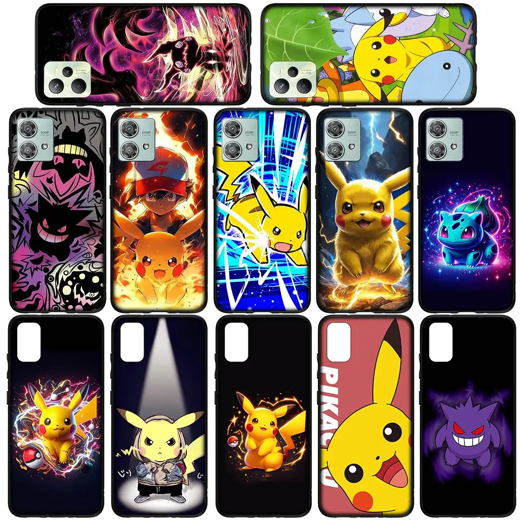 P-Pokemons GO Gengar P-Pikachus гибкий чехол для телефона Xiaomi Redmi Note 10 12 Pro 10A 10C 12C 10X 10S 8T C