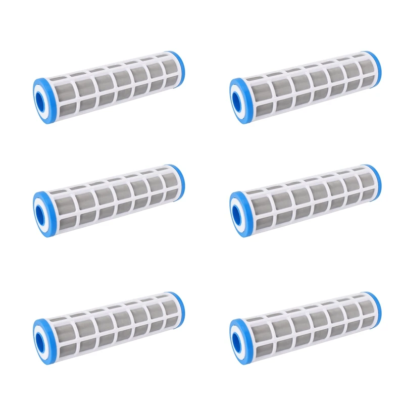

6Pcs 10 Inch Stainless Steel Wire Mesh Filter Cartridge Water Purifier Pre Filter For Scale Prevention
