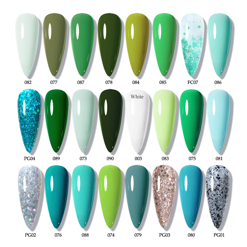 CHUNSHU зеленая серия Гель-лаков для ногтей матовое верхнее Базовое покрытие