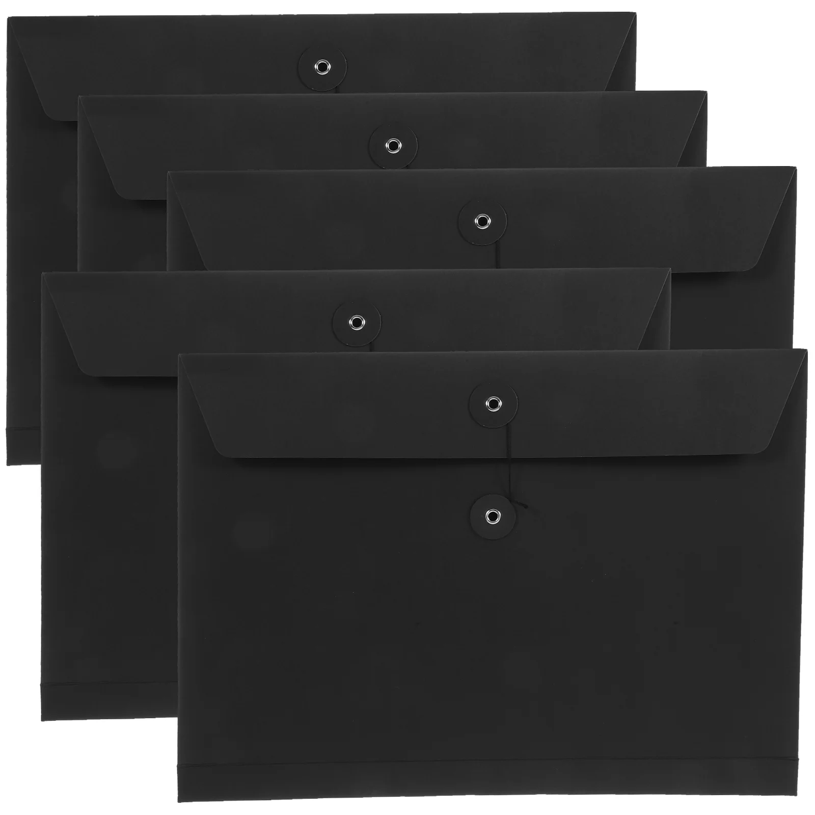 

Kraft Paper Bag Receipt Organizer Document Holders Cardboard Folders for Paperwork A4 Large File Storage Button