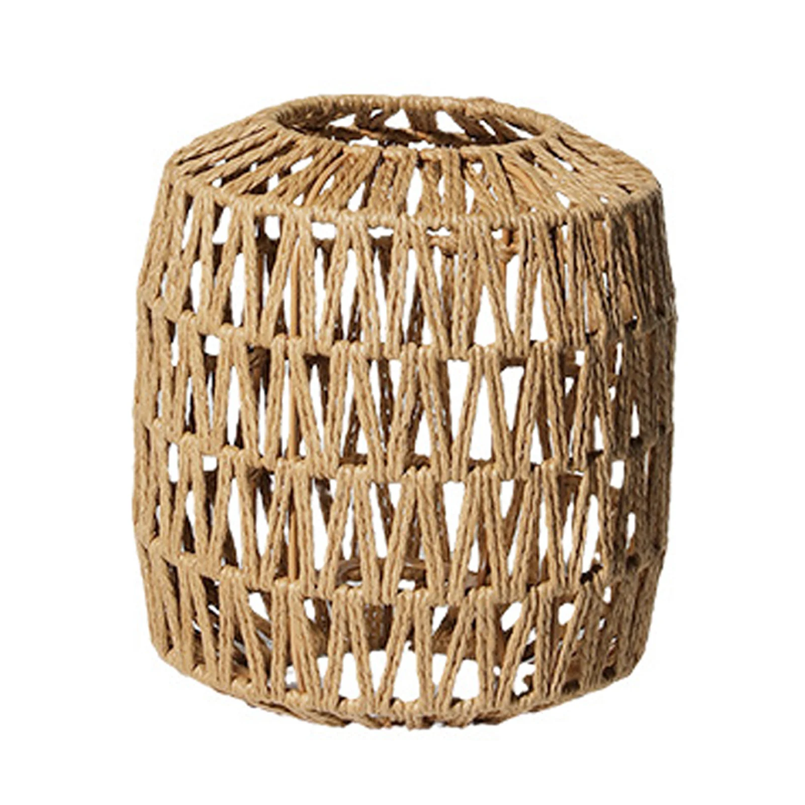 

Hand-Woven Light Shade Elegant Pendant Light Cover Hemp Rope Hangings Lampshade Convenient to Install Light Fixture Shade