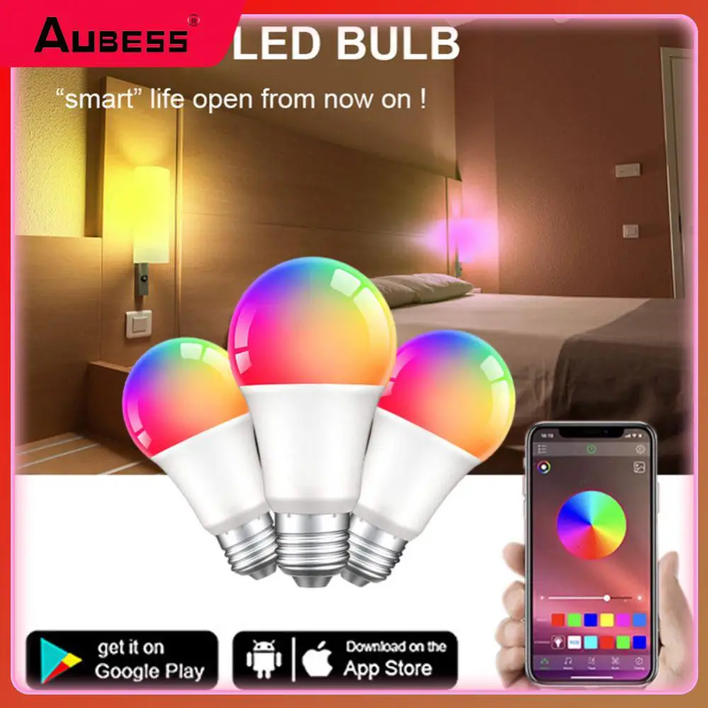 Energy Saving Smart Light Bulb Smart Home Rgb Led Light Timer E27 Lamp Bulb Tuya Support Alexa Google Home 12w 15w 18w Zigbee