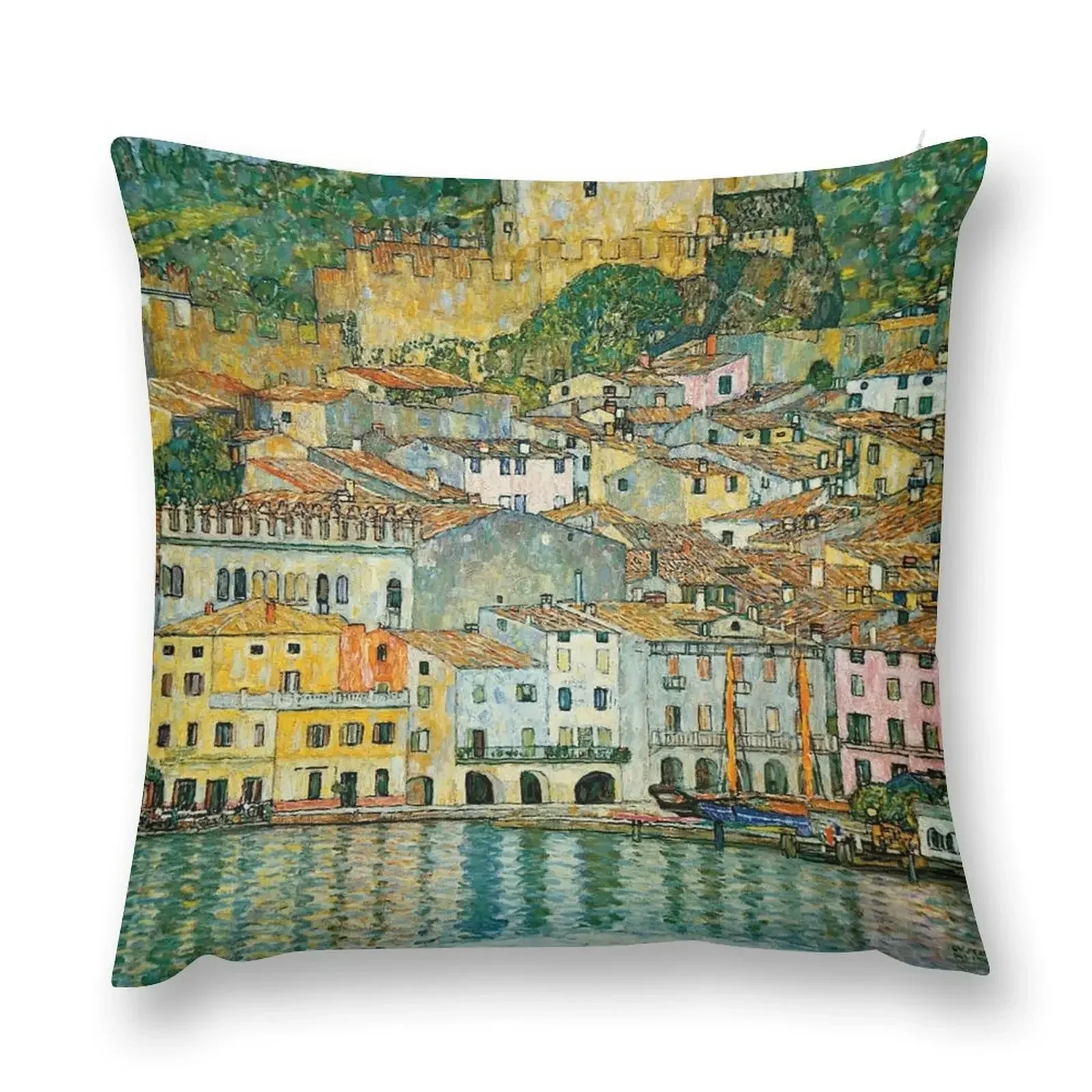 Malcesine on Lake Garda - Густава Климт наволочки для диванов наволочка