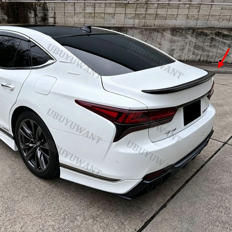 Фото Для Lexus LS LS500 500H 2018-2023: Задний спойлер/крыло из карбона для багажника, аксессуар для автомобиля №5