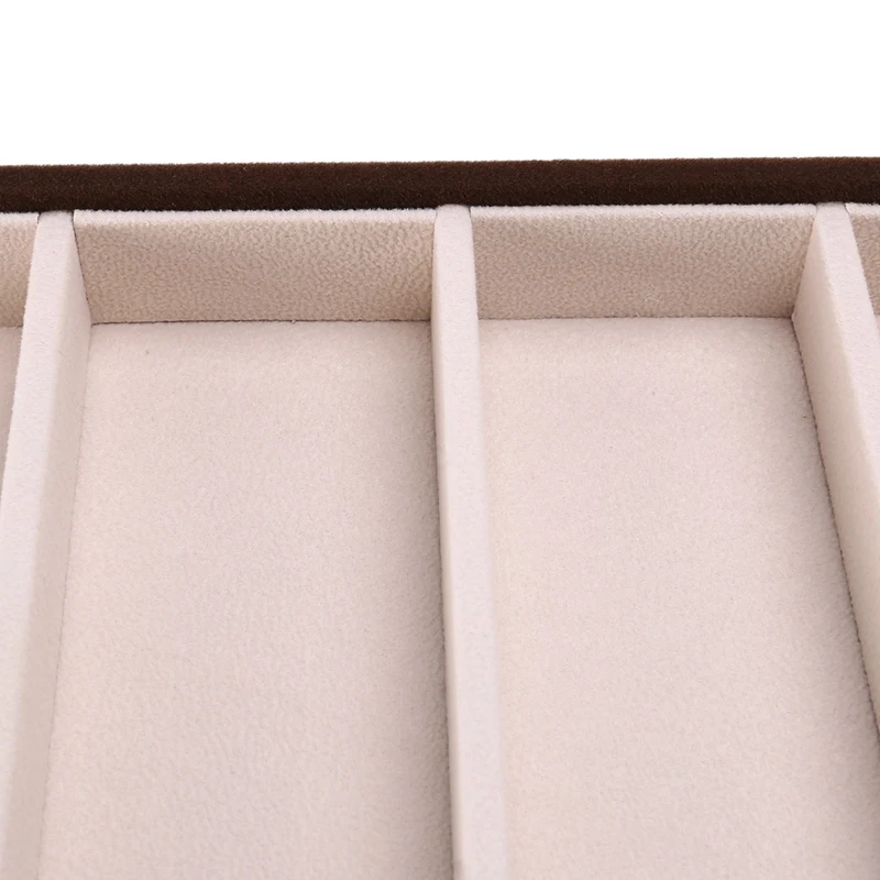 6 Eyeglasses Display Case, Sunglasses Storage Box, Spectacles, Display Tray Holder, Jewelry Tray, Opening Top Flannel Inside.