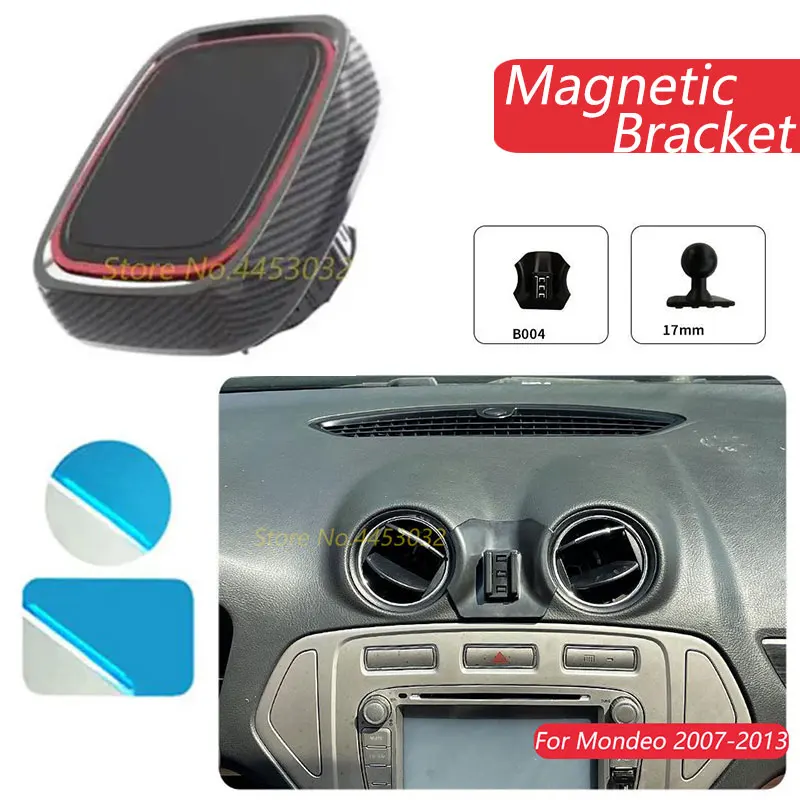 

Магнитный автомобильный держатель для телефона Ford Mondeo Fusion MK4 2007-2013 GPS Сильный магнитный держатель с базой аксессуары для интерьера