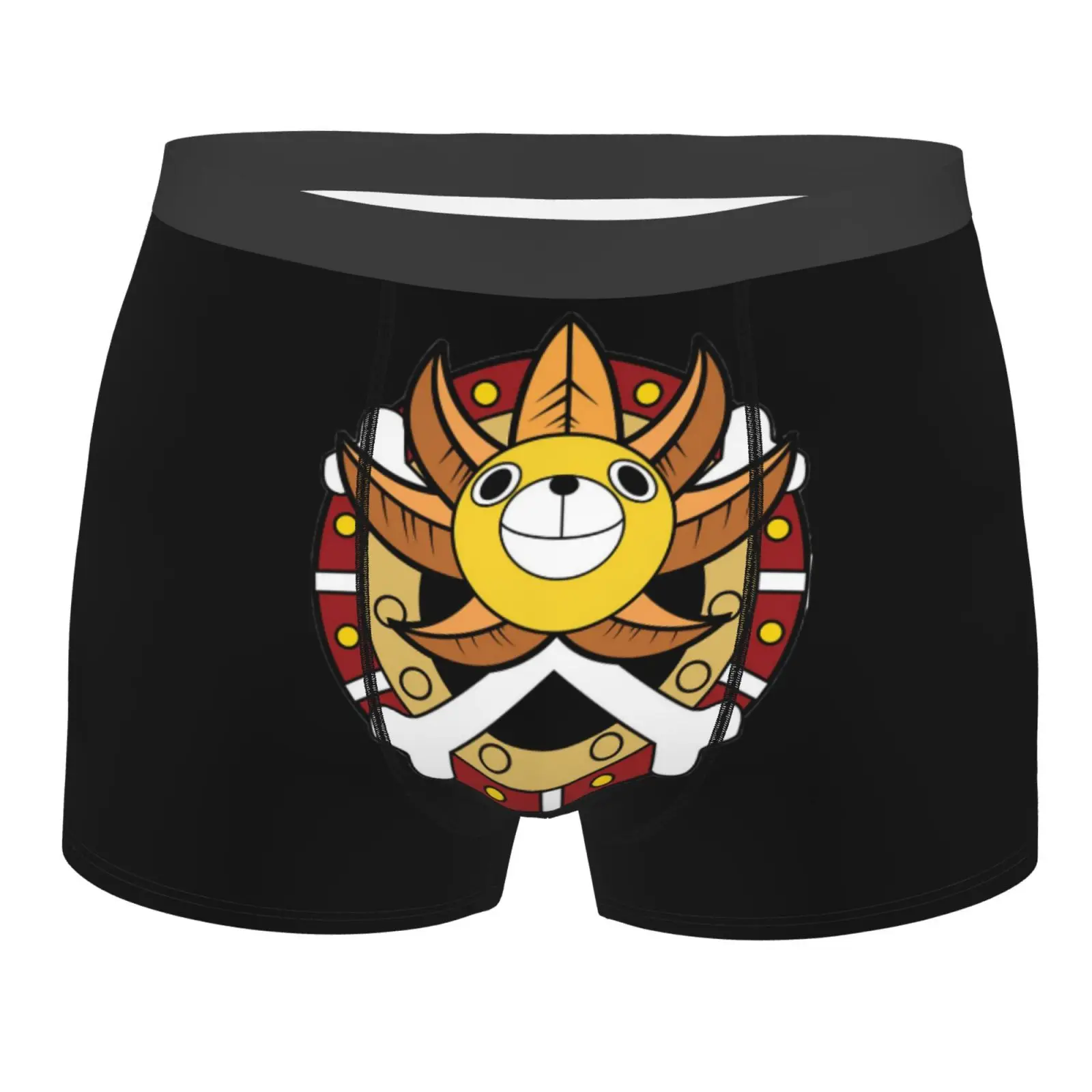 

Luffy Pirate Men Underwear Anime Male Underpants Double Sides Printed Soft Breathable Machine Wash Boxer Shorts Print