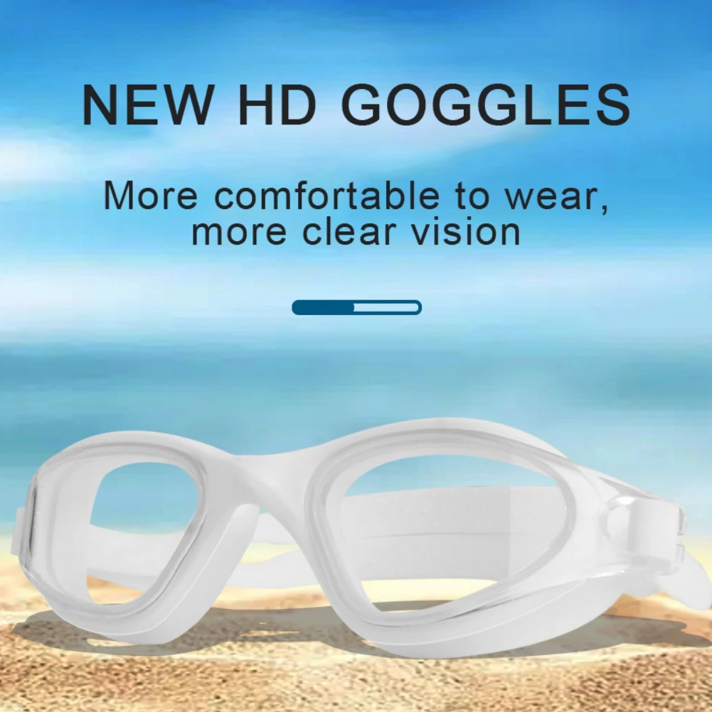 

Профессиональные очки для плавания в средней оправе, водонепроницаемые очки для плавания для взрослых с защитой от запотевания, очки для пл...