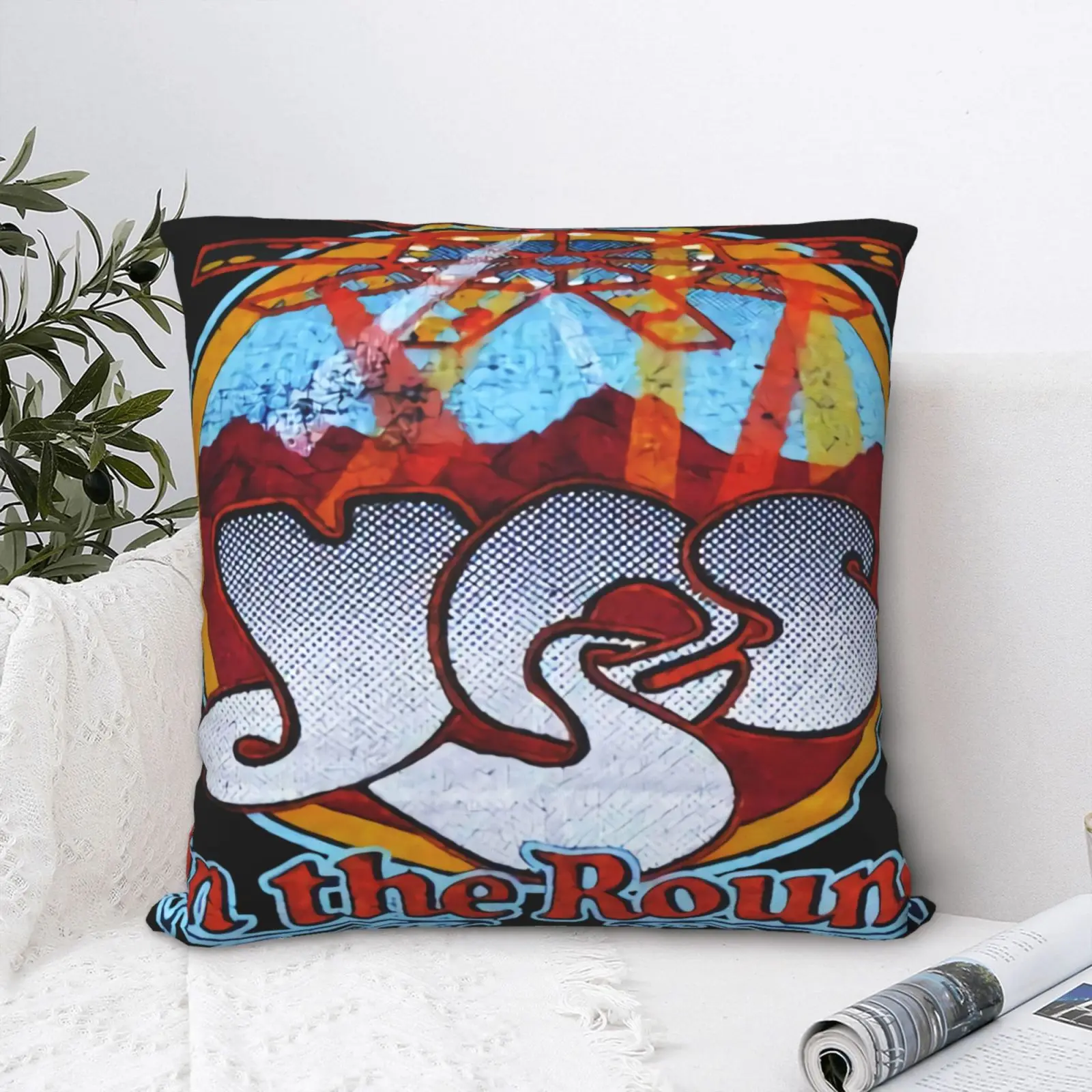 

Чехол для подушки Ya Band Yes Band 1978 Tur, декоративный чехол для подушки