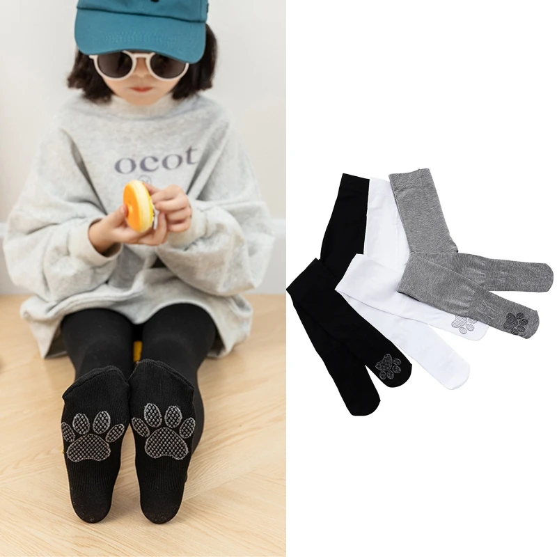 

Q81A осенне-зимние носки для девочек, детские колготки с милым рисунком для кошачьих когтей, детские колготки, эластичные